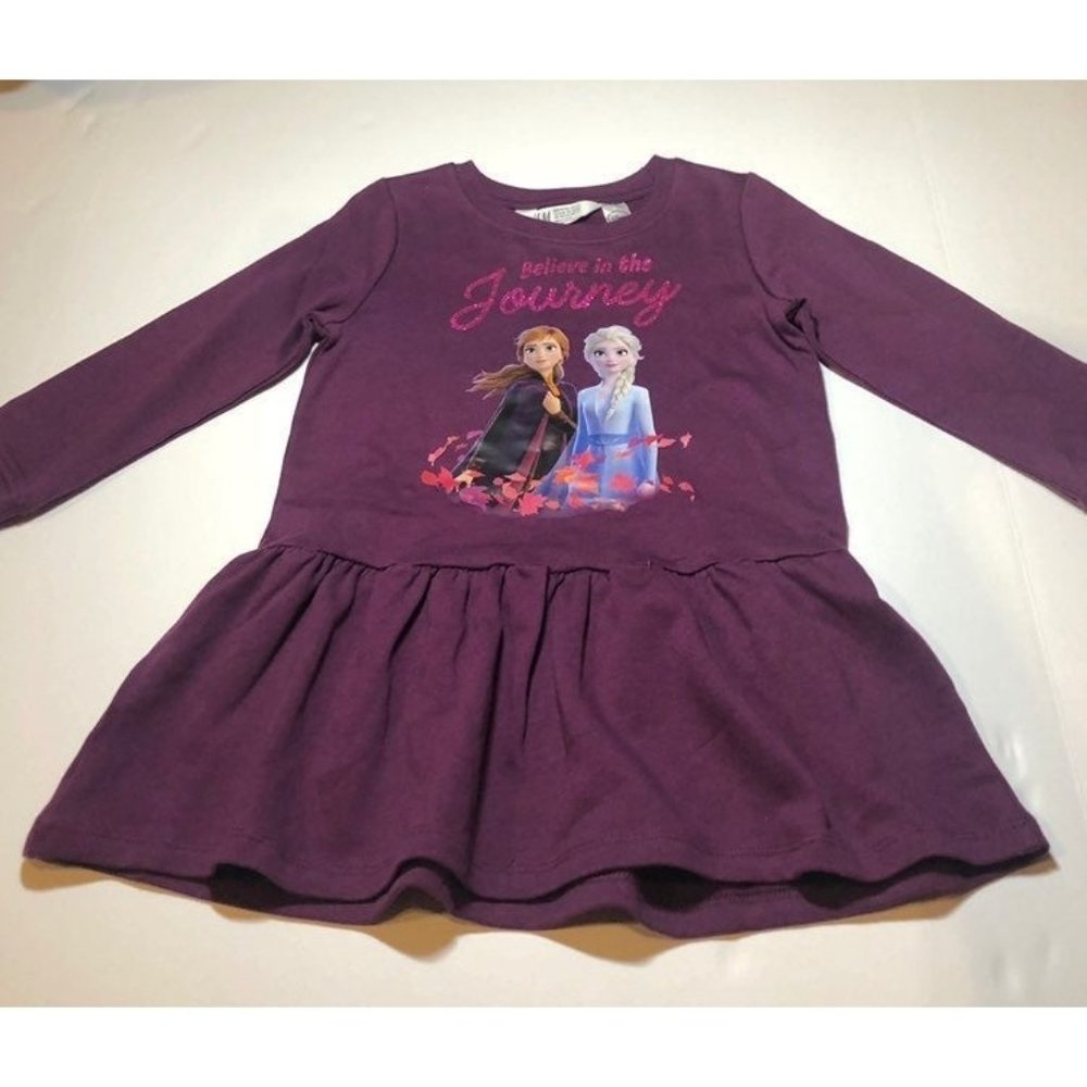 NWT H&M Frozen Sweater Dress 18-24 Months Baby Girl Brand New Winter Tunic